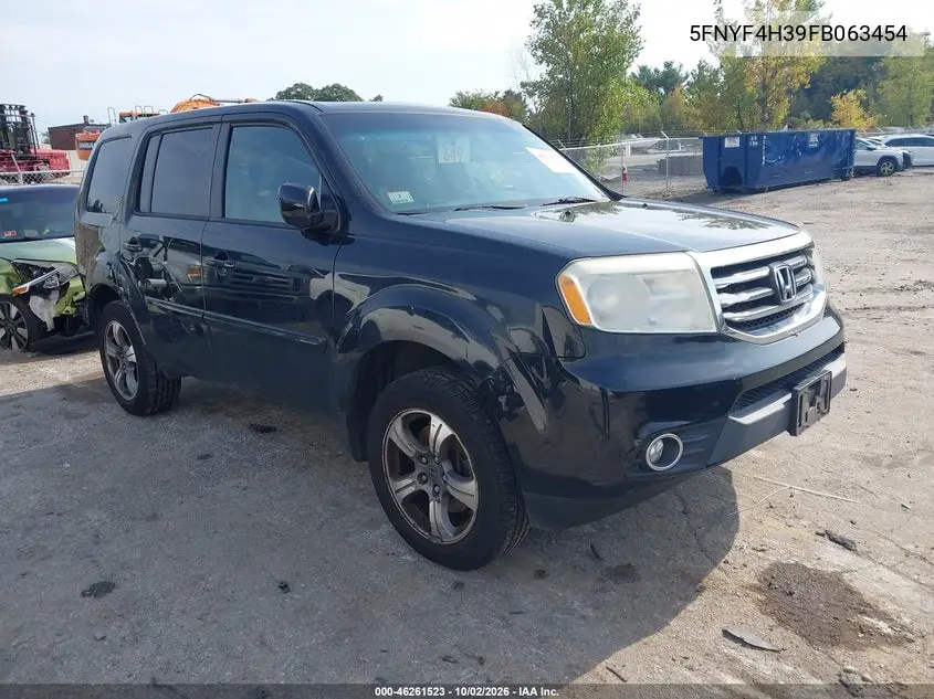 HONDA PILOT 2015, VIN 5FNYF4H39FB063454