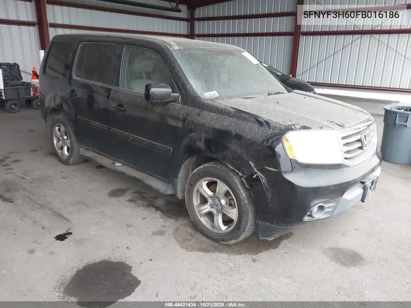 HONDA PILOT 2015, VIN 5FNYF3H60FB016186