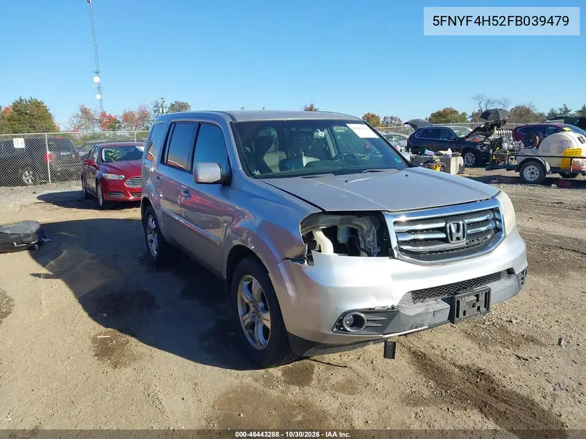 HONDA PILOT 2015, VIN 5FNYF4H52FB039479