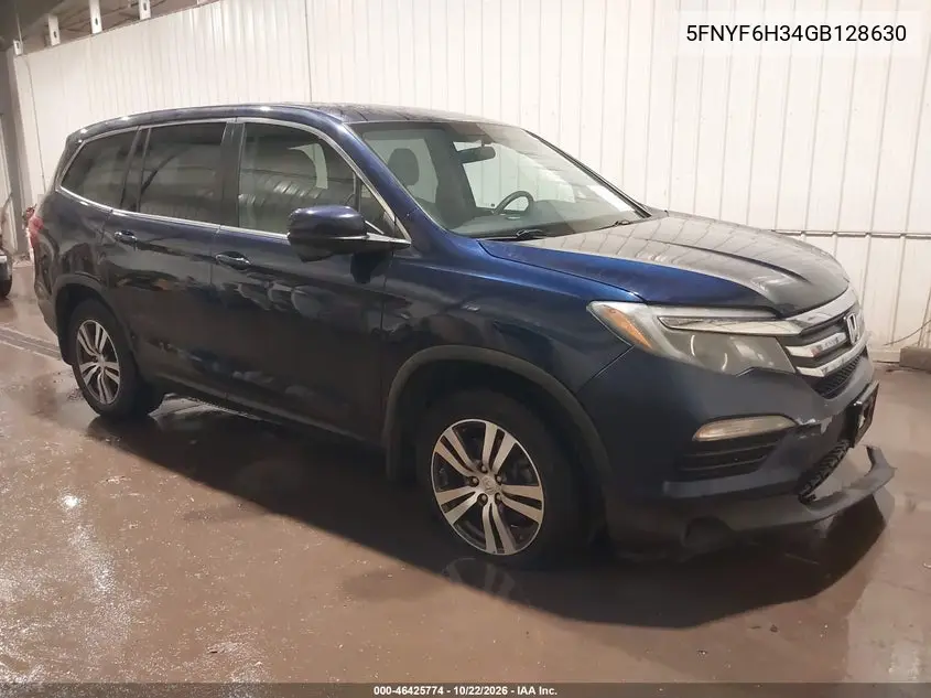 HONDA PILOT 2016, VIN 5FNYF6H34GB128630