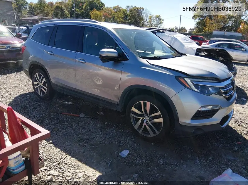 HONDA PILOT 2017, VIN 5FNYF6H90HB038929
