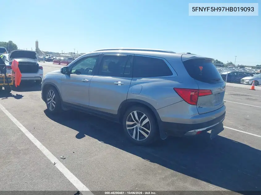 2017 HONDA PILOT VIN 5FNYF5H97HB019093 — фото 3
