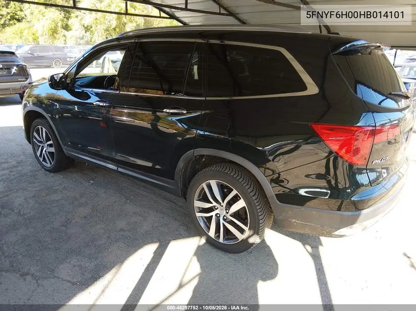 2017 HONDA PILOT VIN 5FNYF6H00HB014101 — фото 3