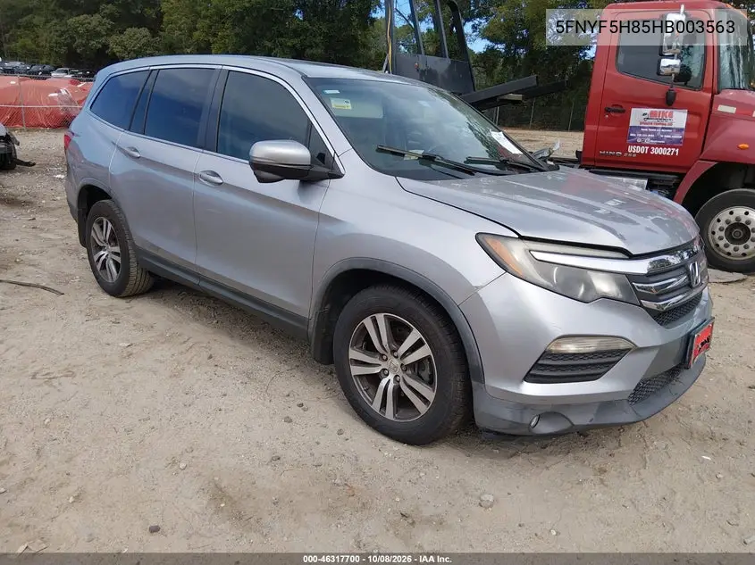 HONDA PILOT 2017, VIN 5FNYF5H85HB003563