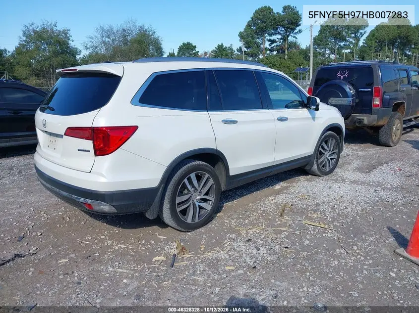2017 HONDA PILOT VIN 5FNYF5H97HB007283 — фото 4