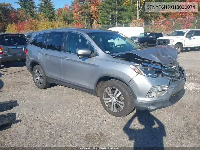 HONDA PILOT 2017, VIN 5FNYF6H5XHB030074