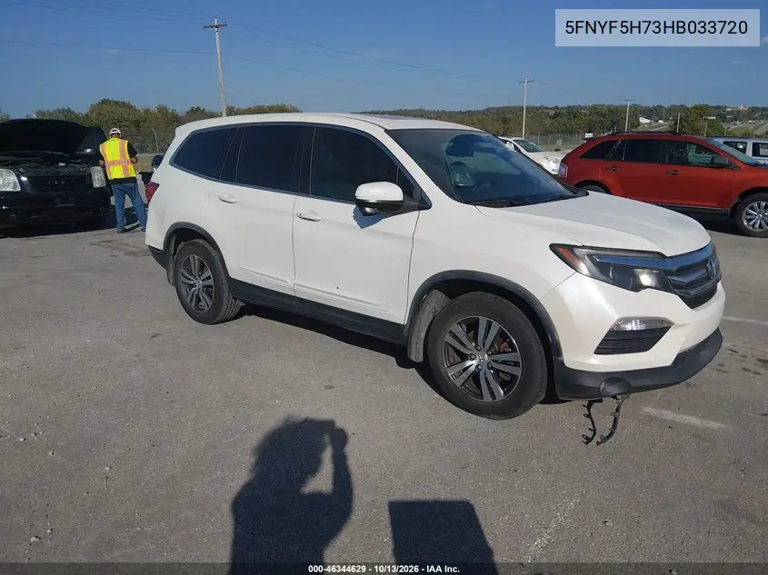 HONDA PILOT 2017, VIN 5FNYF5H73HB033720