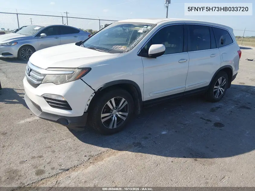 2017 HONDA PILOT VIN 5FNYF5H73HB033720 — фото 2