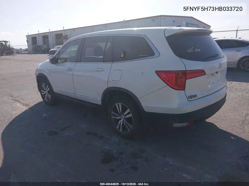 2017 HONDA PILOT VIN 5FNYF5H73HB033720 — фото 3