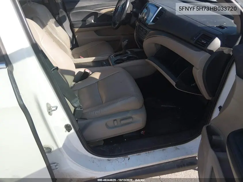 2017 HONDA PILOT VIN 5FNYF5H73HB033720 — фото 5