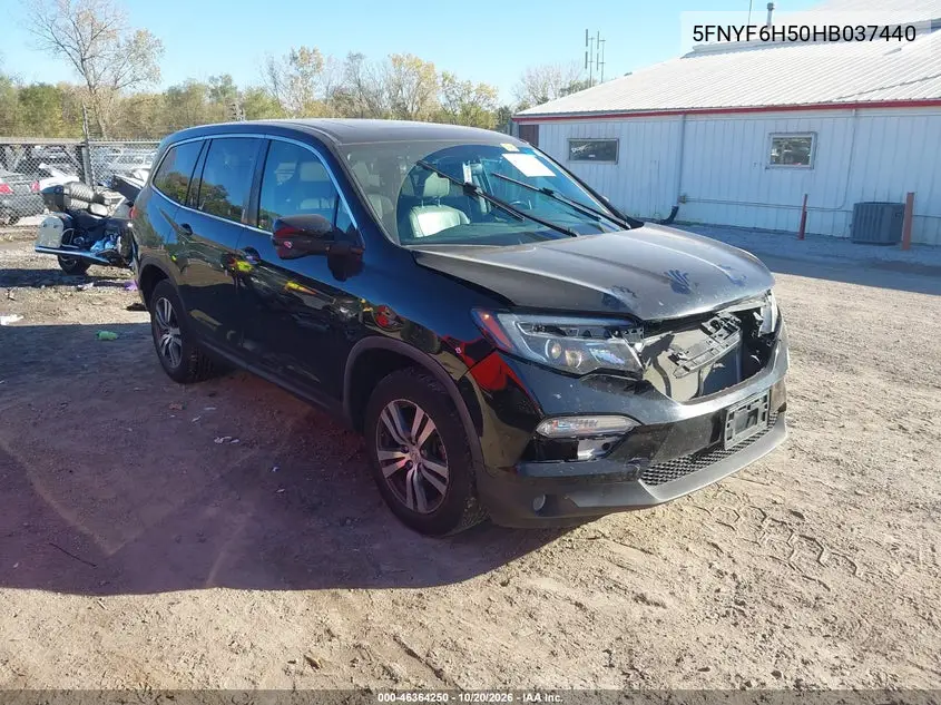 HONDA PILOT 2017, VIN 5FNYF6H50HB037440