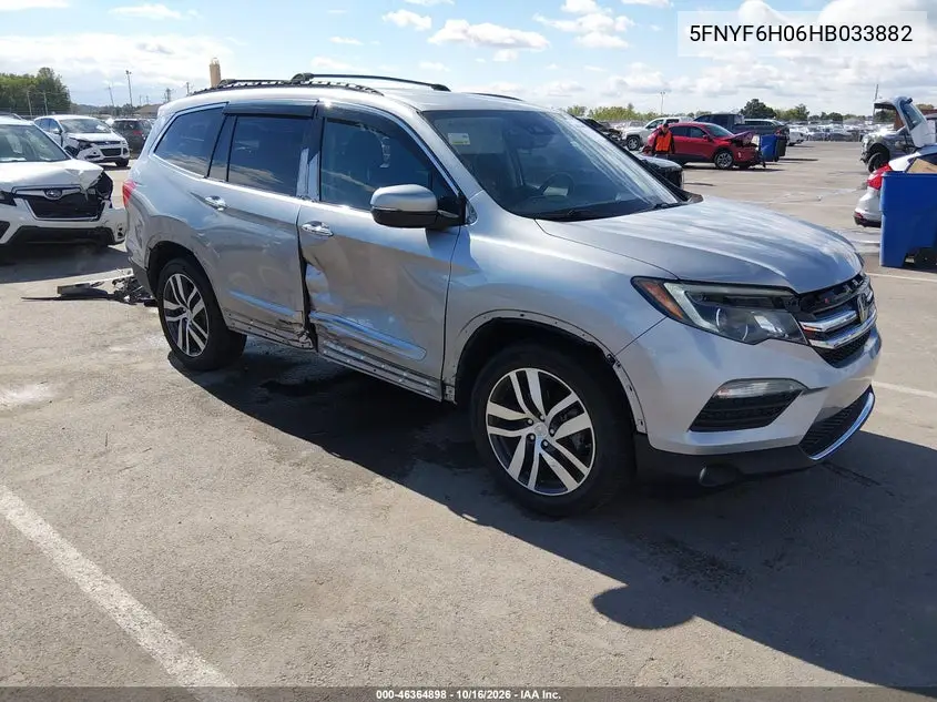 HONDA PILOT 2017, VIN 5FNYF6H06HB033882