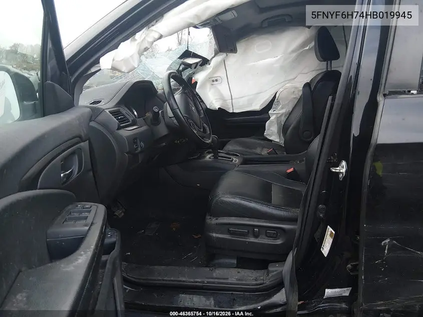 2017 HONDA PILOT VIN 5FNYF6H74HB019945 — фото 5
