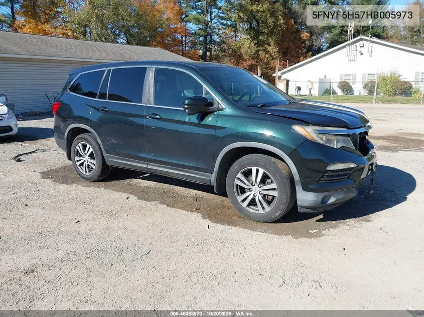 HONDA PILOT 2017, VIN 5FNYF6H57HB005973