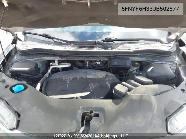 2018 HONDA PILOT VIN 5FNYF6H33JB502877 — фото 11