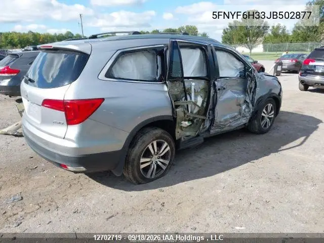 2018 HONDA PILOT VIN 5FNYF6H33JB502877 — фото 5