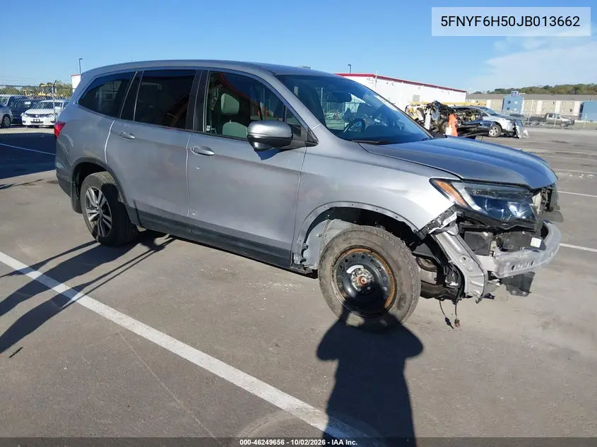 HONDA PILOT 2018, VIN 5FNYF6H50JB013662