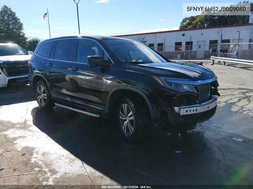 HONDA PILOT 2018, VIN 5FNYF6H52JB009080