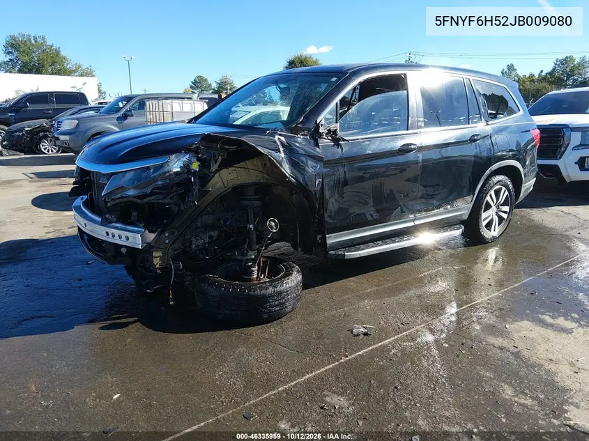 2018 HONDA PILOT VIN 5FNYF6H52JB009080 — фото 2