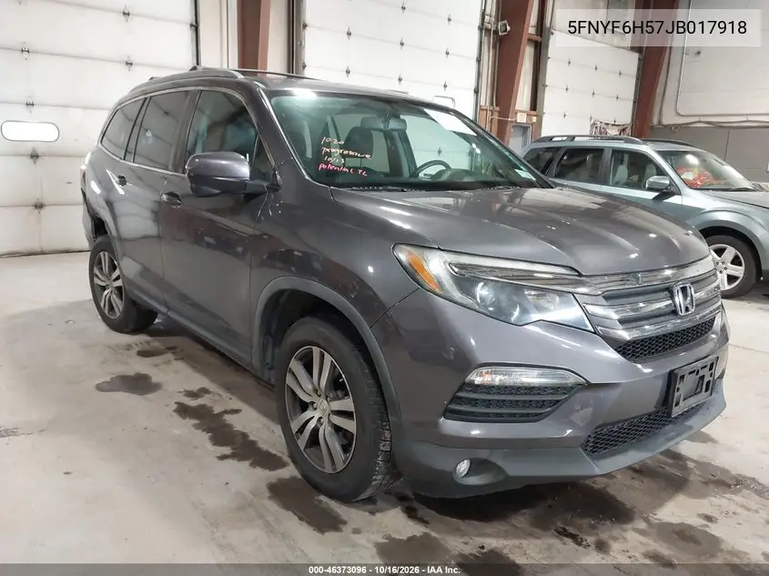 HONDA PILOT 2018, VIN 5FNYF6H57JB017918
