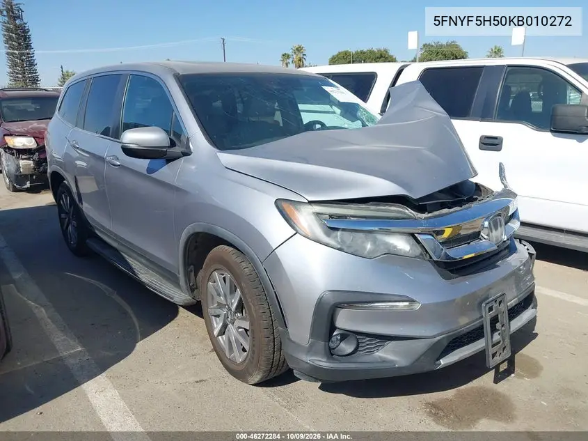HONDA PILOT 2019, VIN 5FNYF5H50KB010272