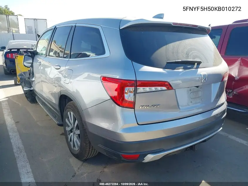 2019 HONDA PILOT VIN 5FNYF5H50KB010272 — фото 3