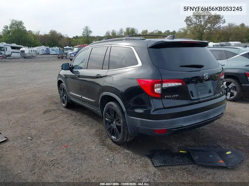 2019 HONDA PILOT VIN 5FNYF6H56KB053245 — фото 3