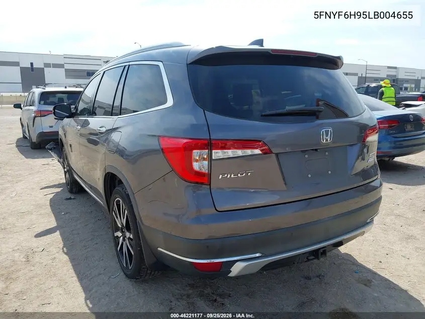 2020 HONDA PILOT VIN 5FNYF6H95LB004655 — фото 4
