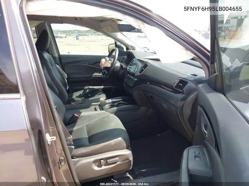 HONDA PILOT 2020, VIN 5FNYF6H95LB004655