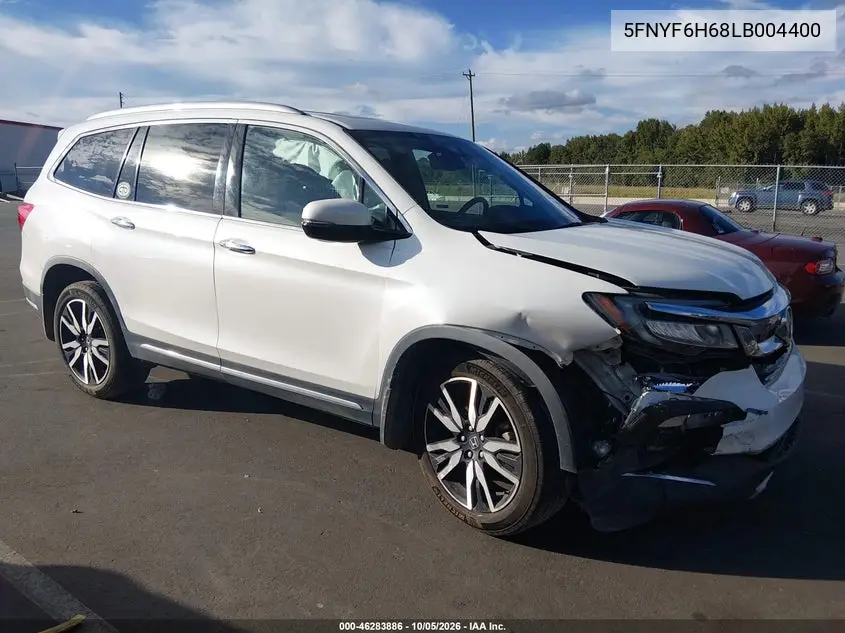 HONDA PILOT 2020, VIN 5FNYF6H68LB004400