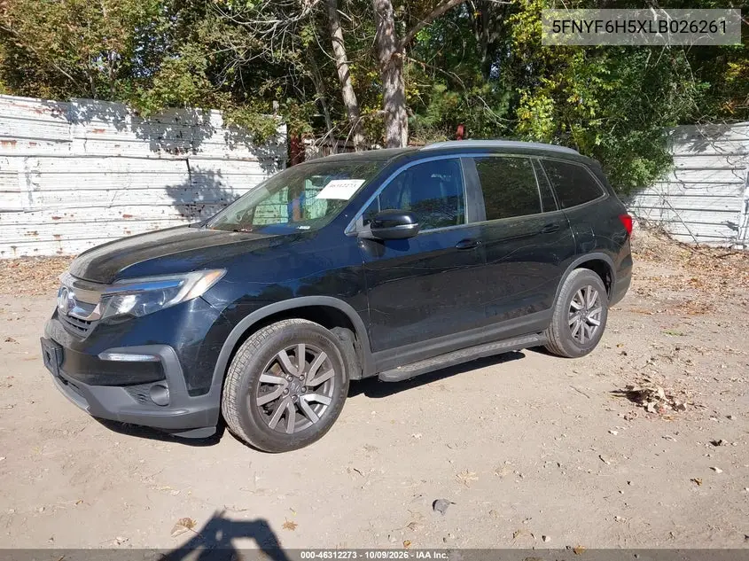 2020 HONDA PILOT VIN 5FNYF6H5XLB026261 — фото 2