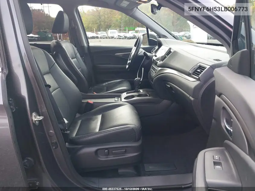 2020 HONDA PILOT VIN 5FNYF6H53LB006773 — фото 5