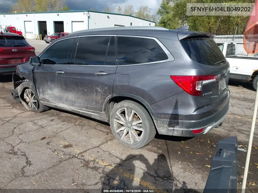 2020 HONDA PILOT VIN 5FNYF6H04LB049202 — фото 3