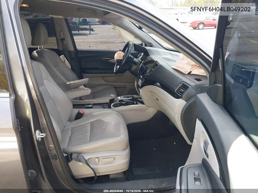 2020 HONDA PILOT VIN 5FNYF6H04LB049202 — фото 5