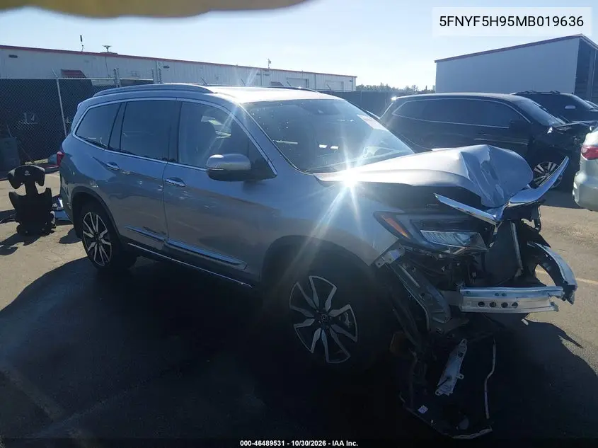 HONDA PILOT 2021, VIN 5FNYF5H95MB019636