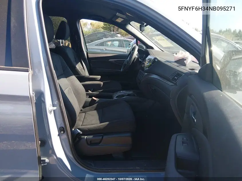 2022 HONDA PILOT VIN 5FNYF6H34NB095271 — фото 5