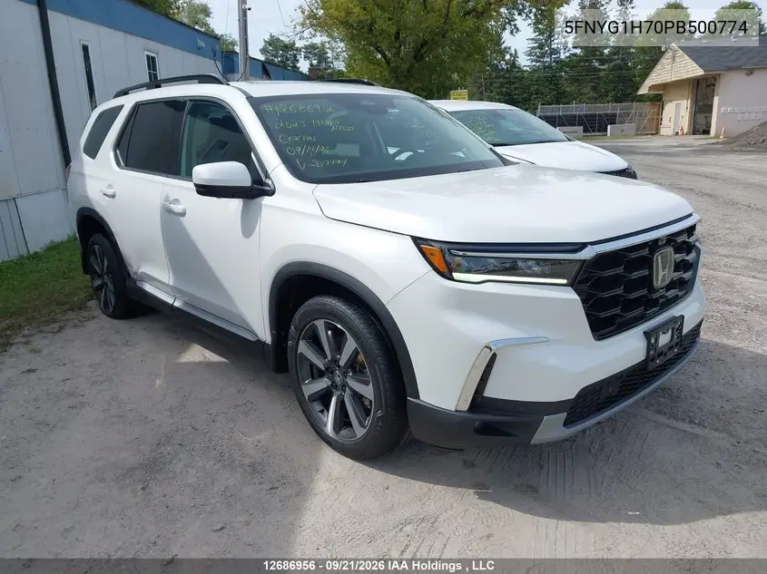 HONDA PILOT 2023, VIN 5FNYG1H70PB500774