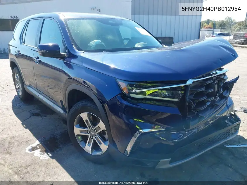 HONDA PILOT 2023, VIN 5FNYG2H40PB012954