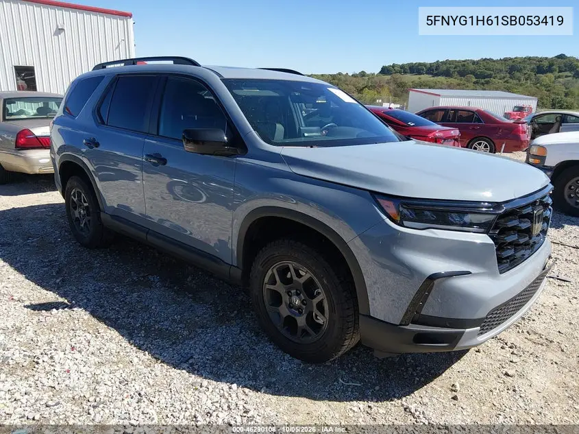 HONDA PILOT 2025, VIN 5FNYG1H61SB053419