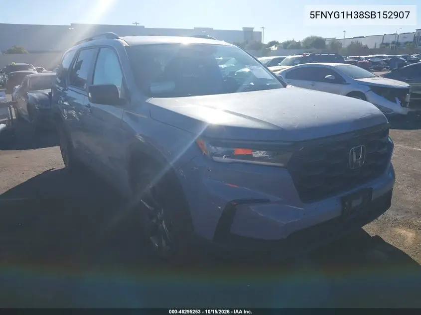 HONDA PILOT 2025, VIN 5FNYG1H38SB152907