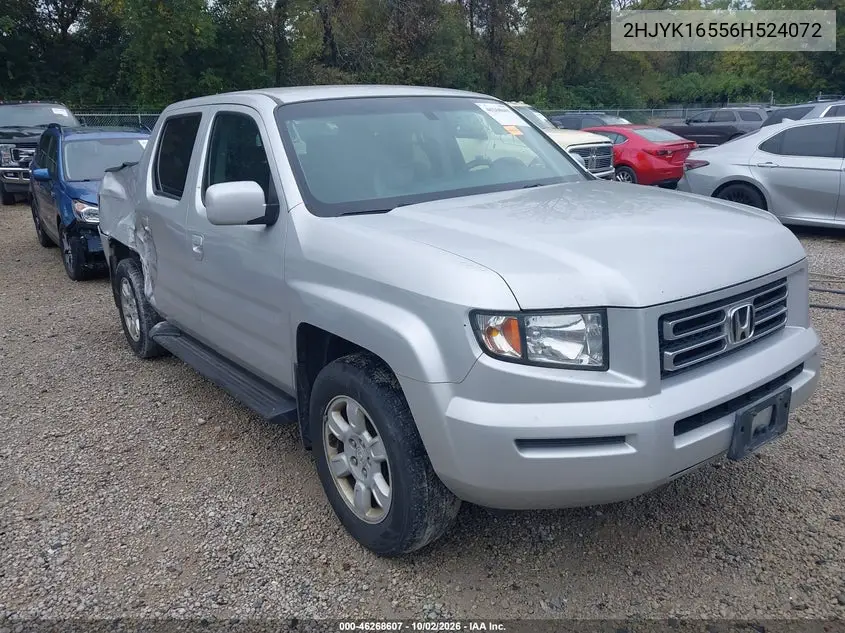 HONDA RIDGELINE 2006, VIN 2HJYK16556H524072