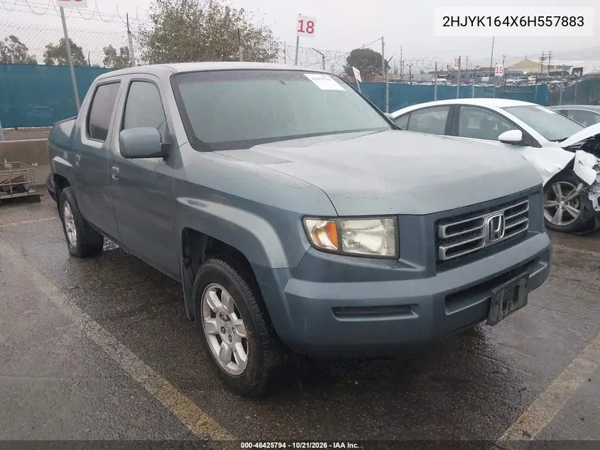 HONDA RIDGELINE 2006, VIN 2HJYK164X6H557883