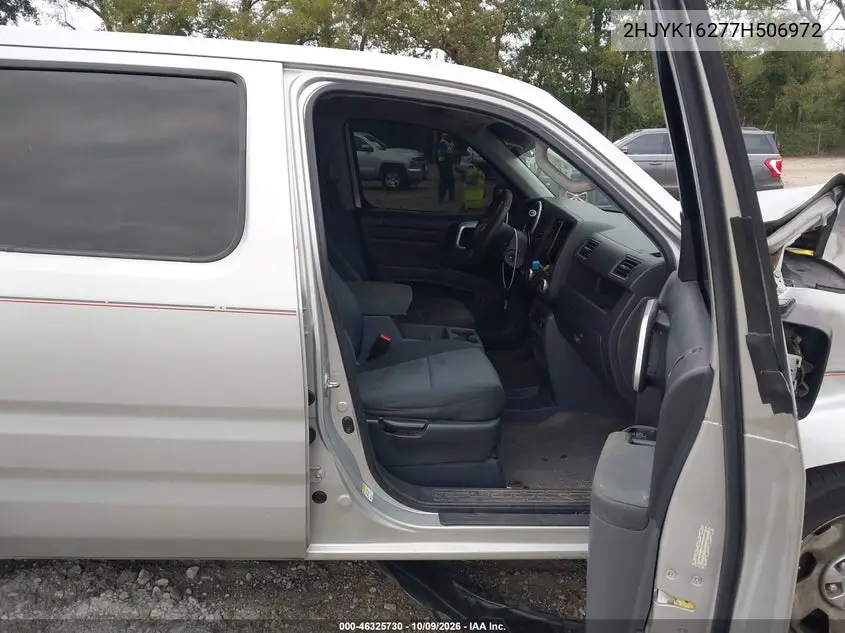 2007 HONDA RIDGELINE VIN 2HJYK16277H506972 — фото 5
