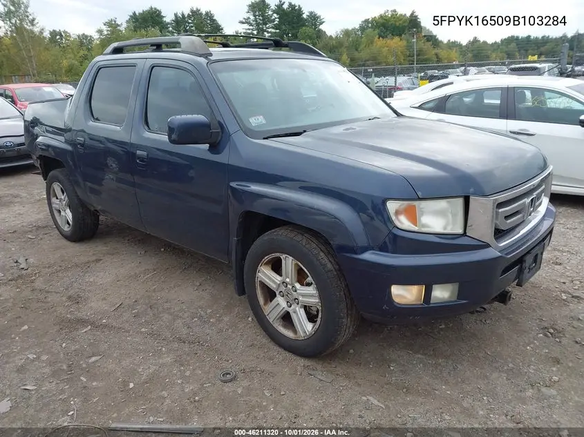 HONDA RIDGELINE 2009, VIN 5FPYK16509B103284