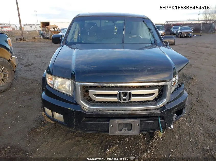 2011 HONDA RIDGELINE VIN 5FPYK1F58BB454515 — фото 11