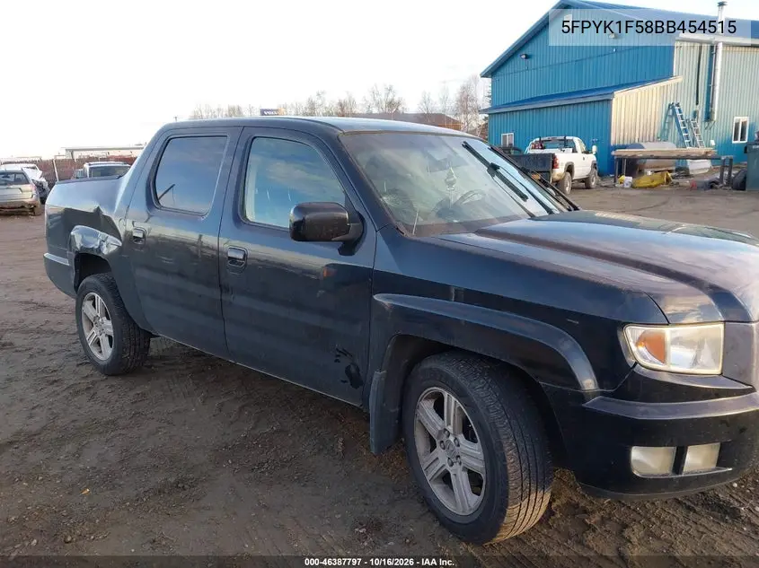 2011 HONDA RIDGELINE VIN 5FPYK1F58BB454515 — фото 12