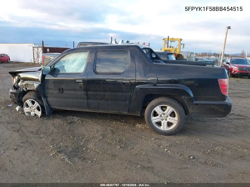 2011 HONDA RIDGELINE VIN 5FPYK1F58BB454515 — фото 13