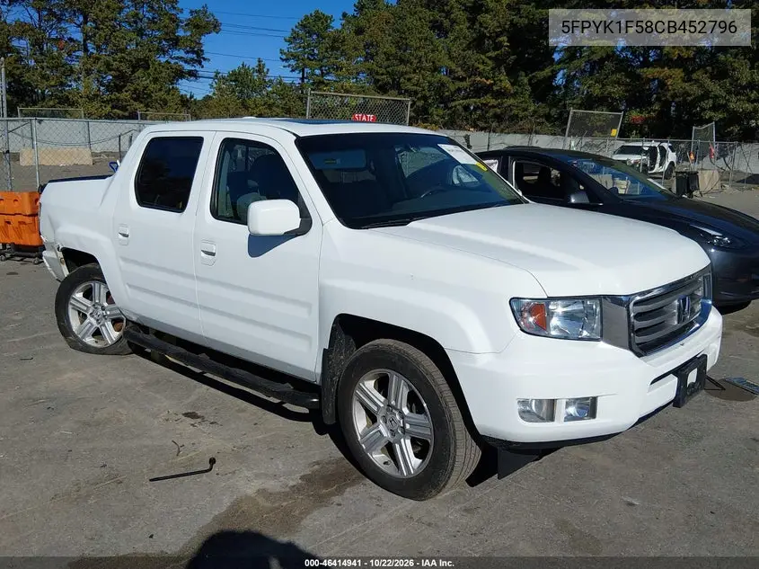 HONDA RIDGELINE 2012, VIN 5FPYK1F58CB452796