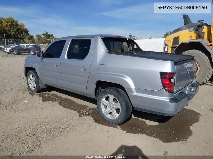 2013 HONDA RIDGELINE VIN 5FPYK1F50DB006160 — фото 3