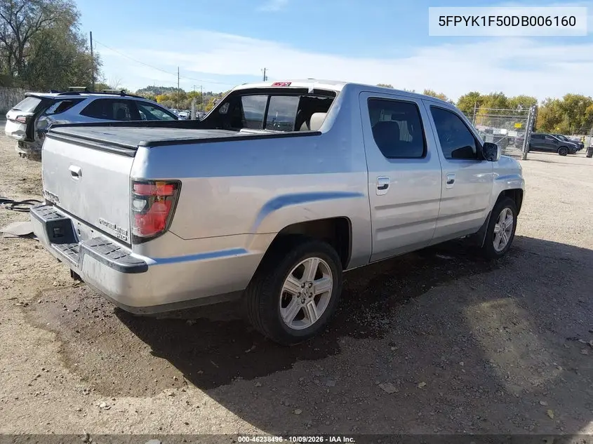 2013 HONDA RIDGELINE VIN 5FPYK1F50DB006160 — фото 4